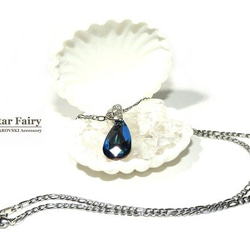 ☆ 新作 ☆ SWAROVSKI バミューダブルー ネックレス 1枚目の画像
