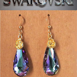 ☆ 新作 ☆ SWAROVSKI ヴィトラルライトピアス 5枚目の画像