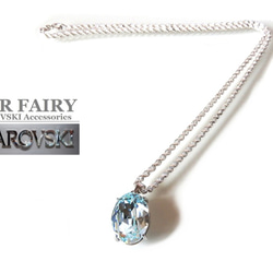 ☆ 新作 ☆  SWAROVSKI ライトアゾレ Silver925 ネックレス 1枚目の画像
