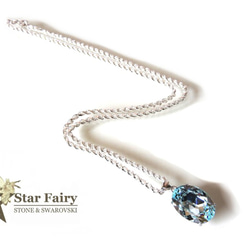 ☆ 新作 ☆  SWAROVSKI ライトアゾレ Silver925 ネックレス 2枚目の画像