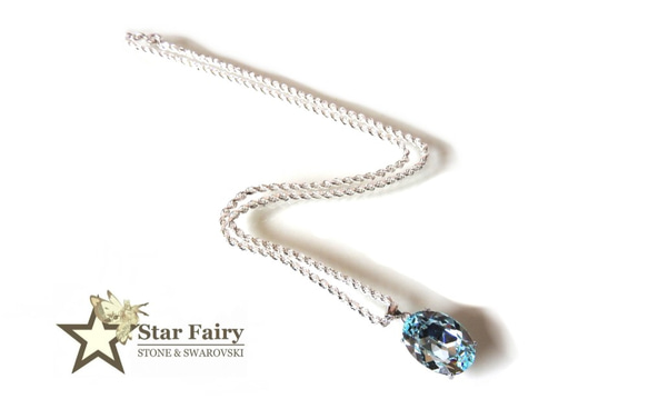 ☆ 新作 ☆  SWAROVSKI ライトアゾレ Silver925 ネックレス 2枚目の画像
