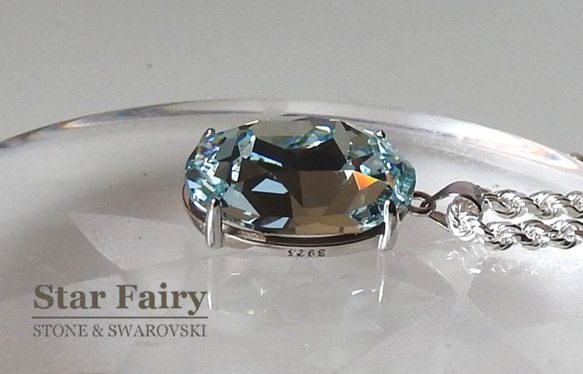 ☆ 新作 ☆  SWAROVSKI ライトアゾレ Silver925 ネックレス 5枚目の画像