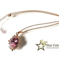 ☆ 新作 ☆ ライトローズ 18KGP ネックレス 1枚目の画像