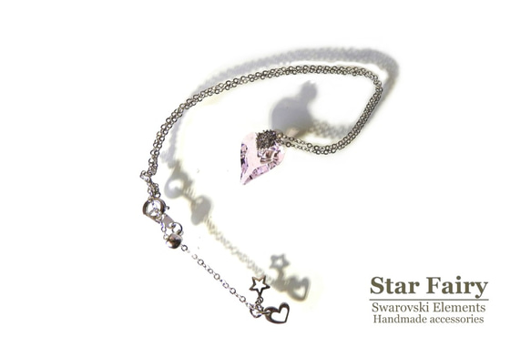 ☆ 新作 ☆ SWAROVSKI ロザリン ハートのネックレス 2枚目の画像