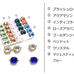 ☆ 新作 ☆ SWAROVSKI アクアマリン スクエア3連 ネックレス 9枚目の画像