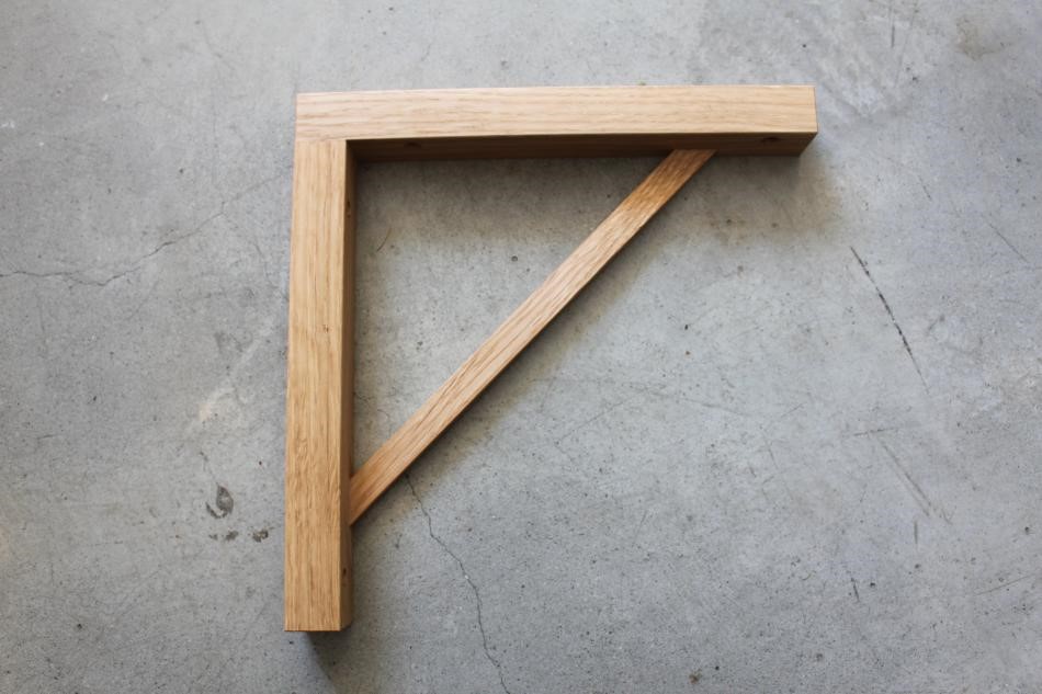 棚受け　２個セット【オーク】