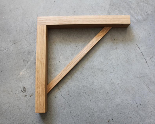 棚受け 2個セット【オーク】 棚・シェルフ・ラック jicca 通販