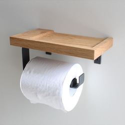 toilet paper holderⅡ【ホワイトオーク/右差し】 7枚目の画像