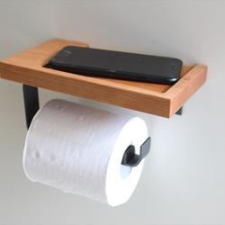 toilet paper holderⅡ【ホワイトオーク/左差し】 5枚目の画像