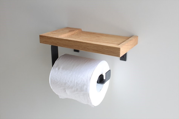 toilet paper holderⅡ【ブラックチェリー/右差し】 7枚目の画像