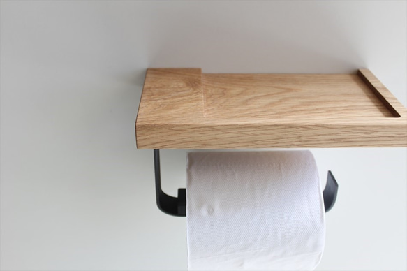 toilet paper holderⅡ【ブラックチェリー/左差し】 8枚目の画像