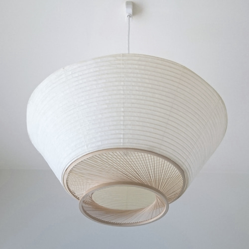 Creema限定 ポイントアップ Ron 侖 提灯 和紙 竹 影と光 シーリング