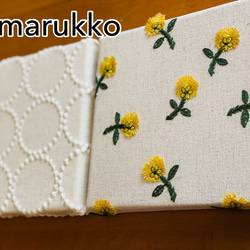 刺繍パネル　たんぽぽ　ファブリックパネル 6枚目の画像