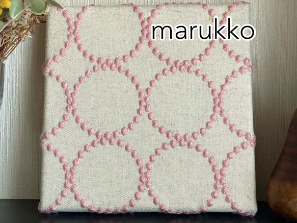 刺繍パネル　サークル　1点 3枚目の画像