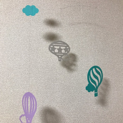 気球のモビール“ブルー系” 3枚目の画像
