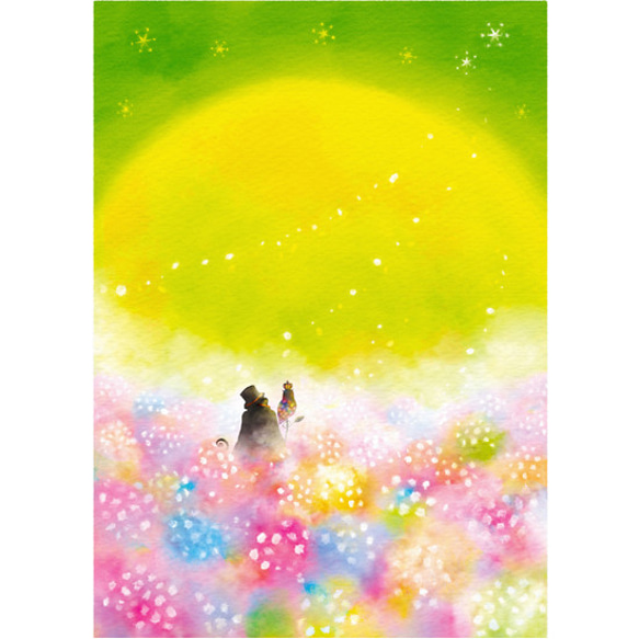 イラスト「ずっと 〜星の花が咲く丘で〜」 2枚目の画像