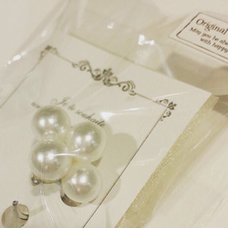 flower pearl earcuff 2枚目の画像