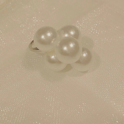 flower pearl earcuff 3枚目の画像