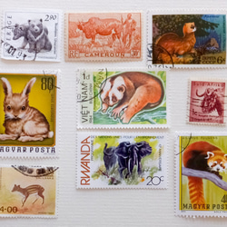 動物の切手　55枚　外国切手　 4枚目の画像