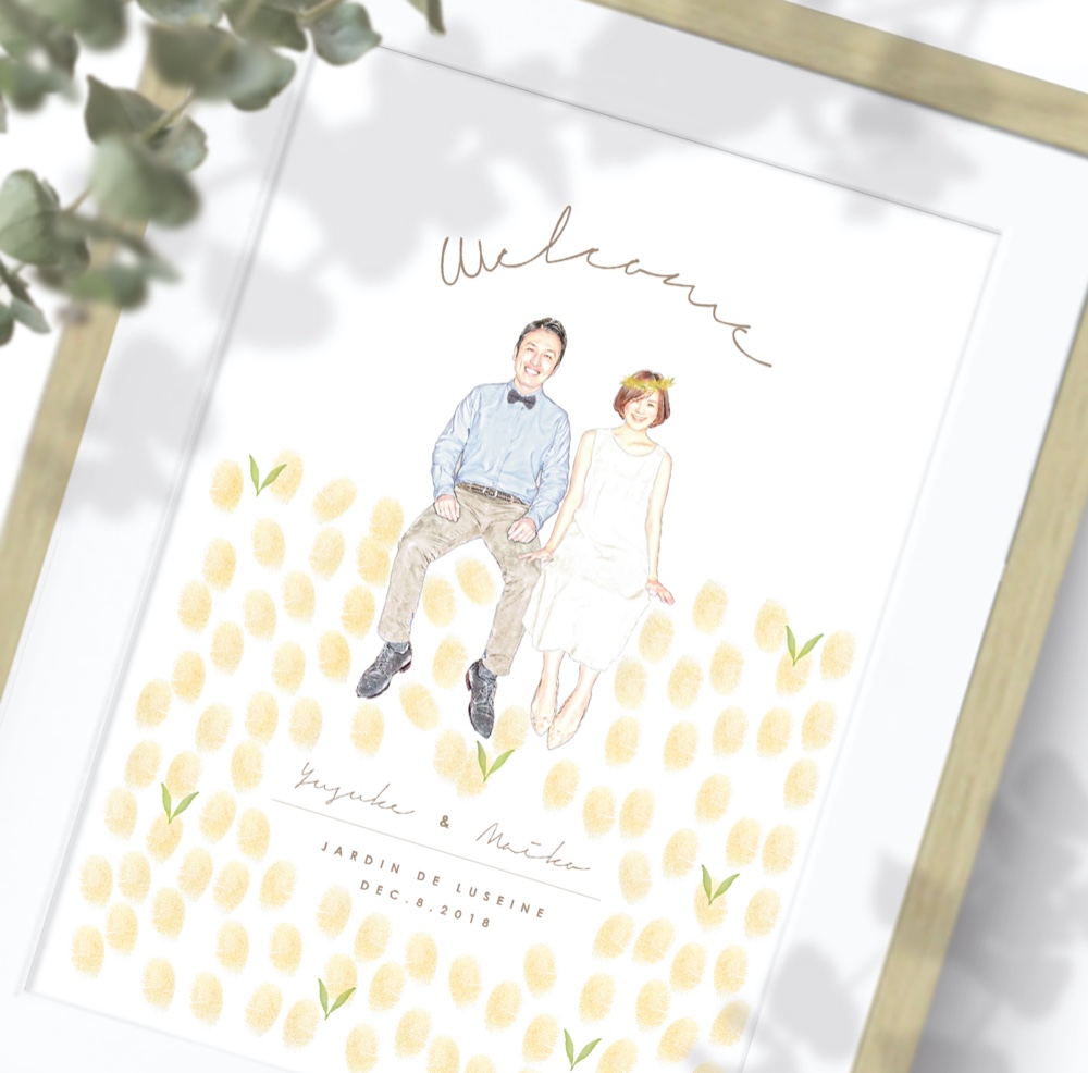 Minami様似顔絵結婚証明書B