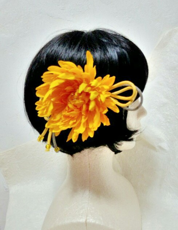 卒業式入学式❀花と紐の髪飾り　現品セール！（受注制作品可!) 3枚目の画像
