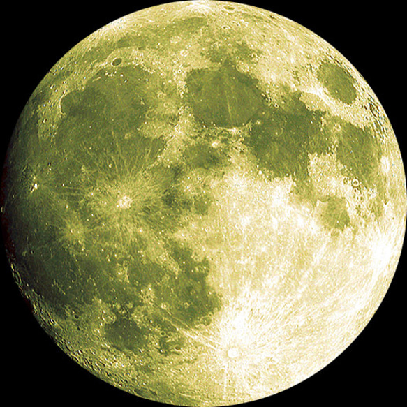 美しい満月のスマホリング 新色黄色バージョン 2枚目の画像