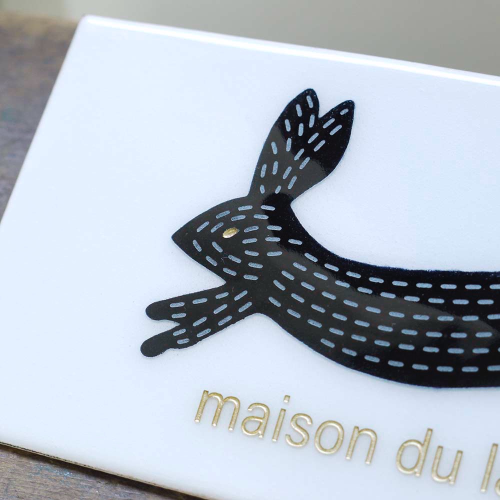 表札　七宝焼表札　白：サイズ（150×150mm〜180×180mm位まで）オーダーメイド