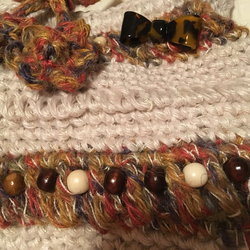 おしゃれな手編みバック＆小物いれ＆おまけ かごバッグ てび  