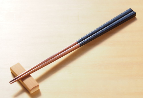 竹・漆箸　03-C22 　黒 1枚目の画像