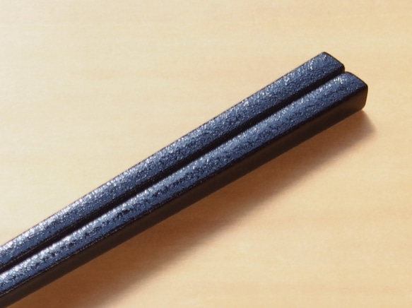 竹・漆箸　03-C22 　黒 2枚目の画像