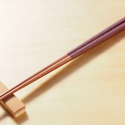 竹・漆箸　03-C22 　赤（茶味のある赤） 1枚目の画像