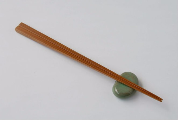 竹・自然塗料箸　01-19 クリア　19.5cm 2枚目の画像