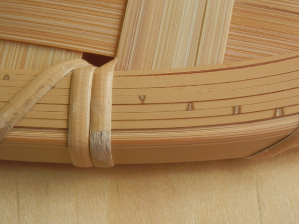 竹製・盛り皿　 亀甲　30cm　C-09 3枚目の画像