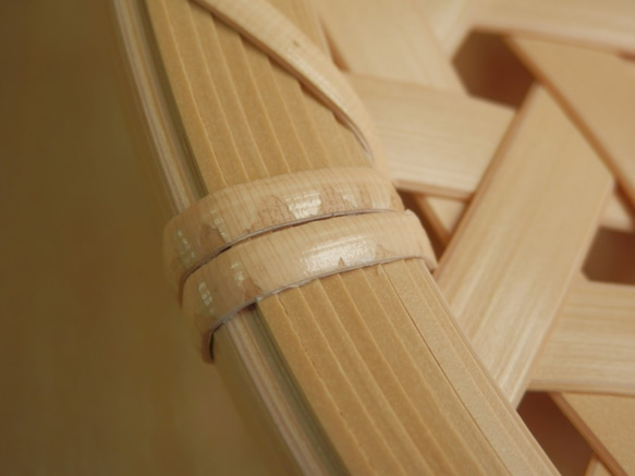 竹製・盛り皿　 亀甲　30cm　C-09 5枚目の画像