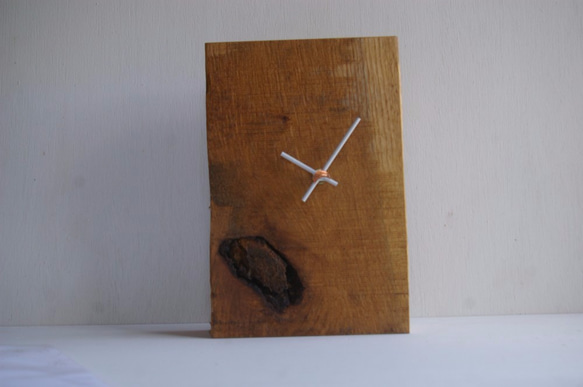 ナラの木の時計　 2枚目の画像