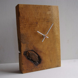 ナラの木の時計　 1枚目の画像