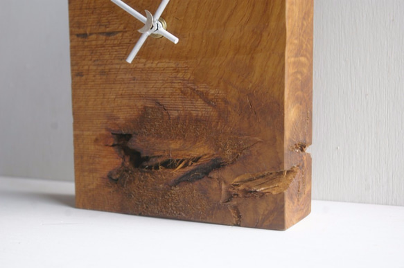 ナラの木の時計　 2枚目の画像