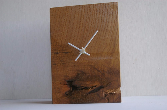 ナラの木の時計　 3枚目の画像
