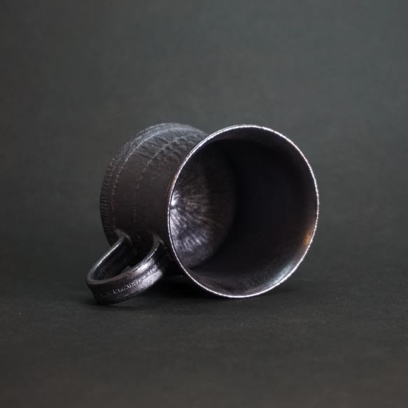 黒銀マグカップ300 5枚目の画像