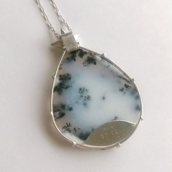 白い森のペンダント(A)* Dendritic Opal & Silver925 * 7枚目の画像