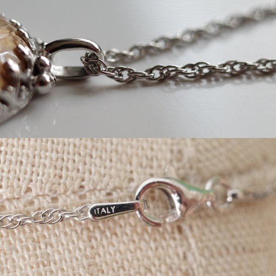 フォッシルコーラル ペンダント(swing) silver925