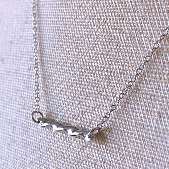 スパイラル ネックレス silver925