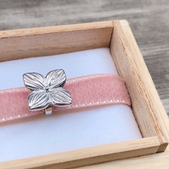 あじさいの帯留め 三分紐用 silver925