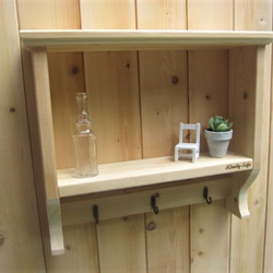 ☆ウォールシェルフ☆飾り棚☆壁掛け☆みつろうワックス仕上げ 壁掛け