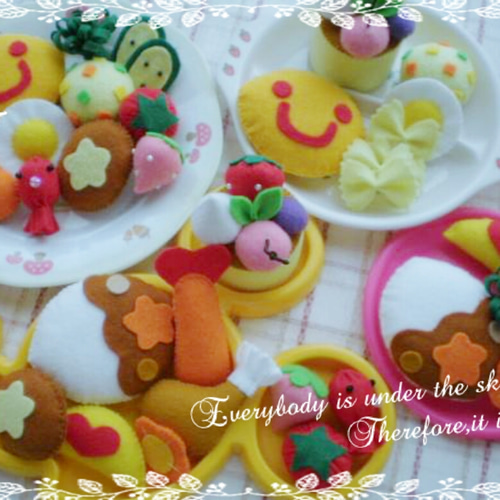 チョビページ　フェルトままごと フェルトままごと☆ホットサンドセット☆受注製作 おもちゃ
