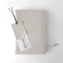 ブライトグレイッシュブックカバー /文庫本/新書判/四六判/B6判/A5判/手帳/オーダーサイズ 4枚目の画像