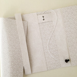 組亀甲ブックカバー  KUMIKIKKOU　手帳/文庫本/新書判/四六判/B6判/A5判/オーダーサイズ 2枚目の画像