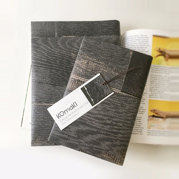木板布萊克伍德書皮書的封面BLACKWOOD簡單的平裝本袖珍版/ B6尺寸/ A5尺寸 第1張的照片
