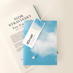 ぽんぽん青空ブックカバー BLUE SKY /文庫本/新書判/四六判/B6判/A5判/ 2枚目の画像