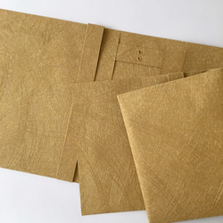 シャイニーゴールド金　ブックカバー　手帳/文庫本/新書判/四六判/B6判/A5判/オーダーサイズ　 2枚目の画像